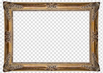 Brown frame, frame .xchng Antique Gold, Fairy tale vintage frames transparent background PNG clipart