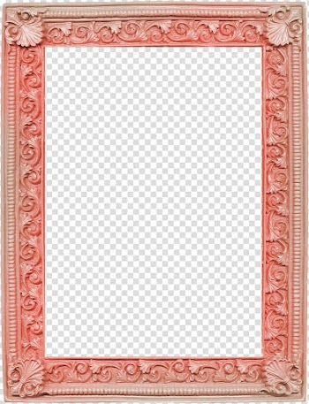 Brown frame illustration, frame Decorative arts Digital frame, Orange pattern frame transparent background PNG clipart