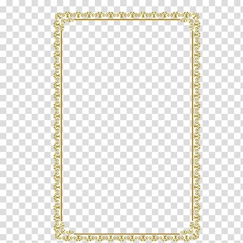 Brown frame, Rectangle Pattern, Gold frame transparent background PNG clipart