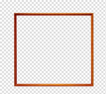 Brown frame , Square Area frame Pattern, Orange Frame transparent background PNG clipart