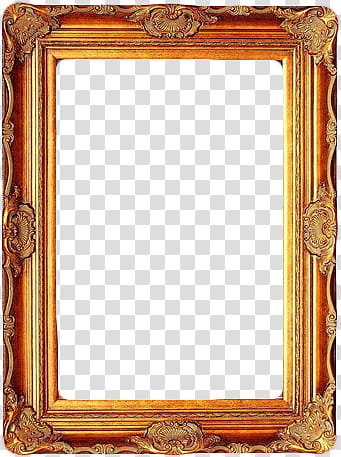 Brown frame transparent background PNG clipart