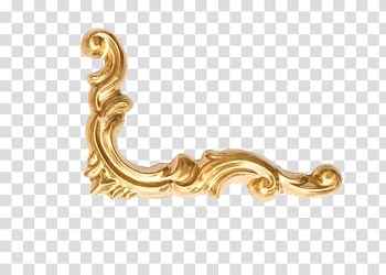 Brown frame transparent background PNG clipart