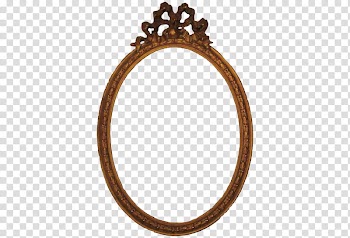 Brown frame transparent background PNG clipart