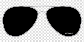 Brown framed black lens aviator-style sunglasses illustration, Sunglasses Goggles Lens, Aviator Sunglass transparent background PNG clipart
