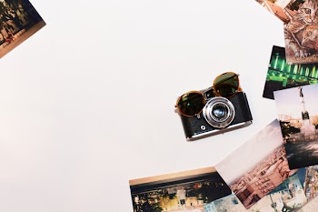 Brown Framed Eyeglasses on Camera