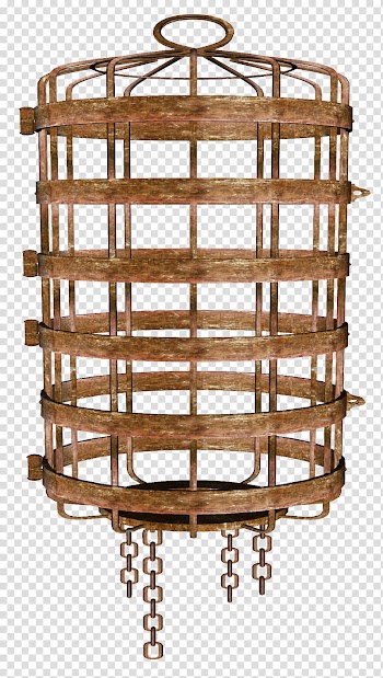 Brown framed pendant lamp transparent background PNG clipart