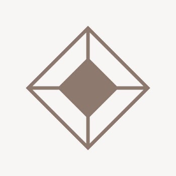 Brown geometric cube, collage element | Free Vector - rawpixel