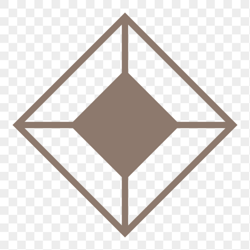 Brown geometric cube png sticker, | Free PNG - rawpixel