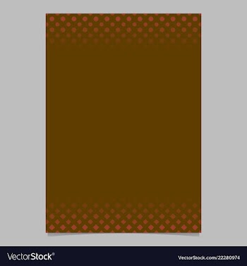 Brown geometrical halftone pattern flyer template vector image