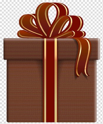 Brown gift box with ribbon , Box Gift Paper , Gift Box transparent background PNG clipart