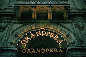 Brown Grandpera Signage