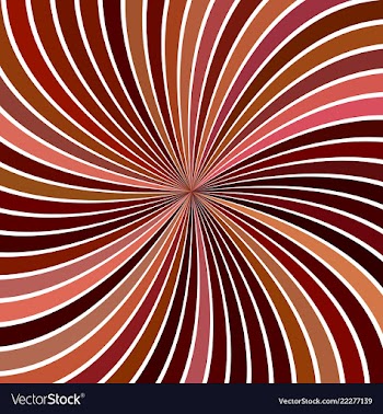 Brown hypnotic abstract swirl stripe background vector image