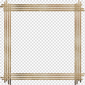 Brown illustration, frame Espelhos , Gold Border transparent background PNG clipart