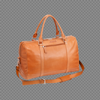 Brown Leather Bag PNG File