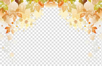 Brown leaves illustration, Maple leaf Autumn Euclidean , Secret circle color flower leaf material transparent background PNG clipart