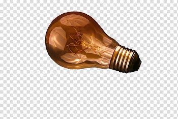 , brown light bulb transparent background PNG clipart