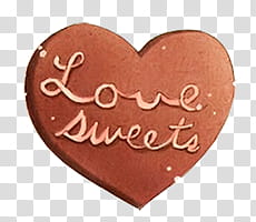 Brown love sweets heart art transparent background PNG clipart