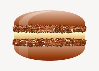 Brown macaron illustration. Free public | Free Photo - rawpixel