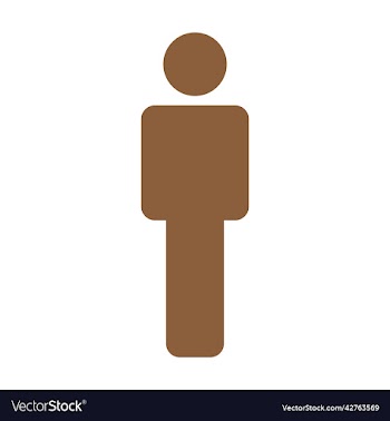 brown man solid icon