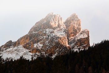 Brown Massive Snow Coated Mountain in Landscape Photography