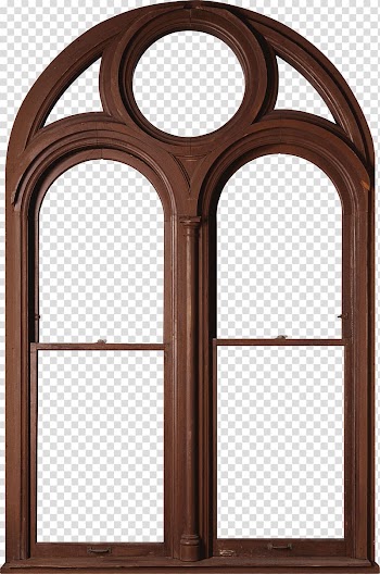 Brown metal arch framed window illustration, Window India House plan, Window transparent background PNG clipart