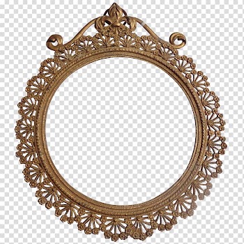 Brown metal frame, frame Art Nouveau Metal Gold , Art Nouveau Frame transparent background PNG clipart