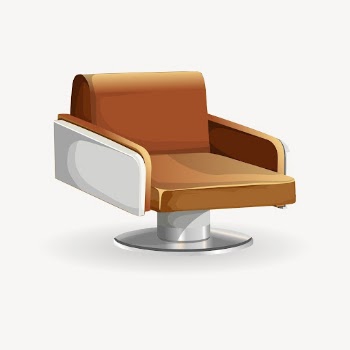 Brown modern chair collage element, | Free PSD - rawpixel