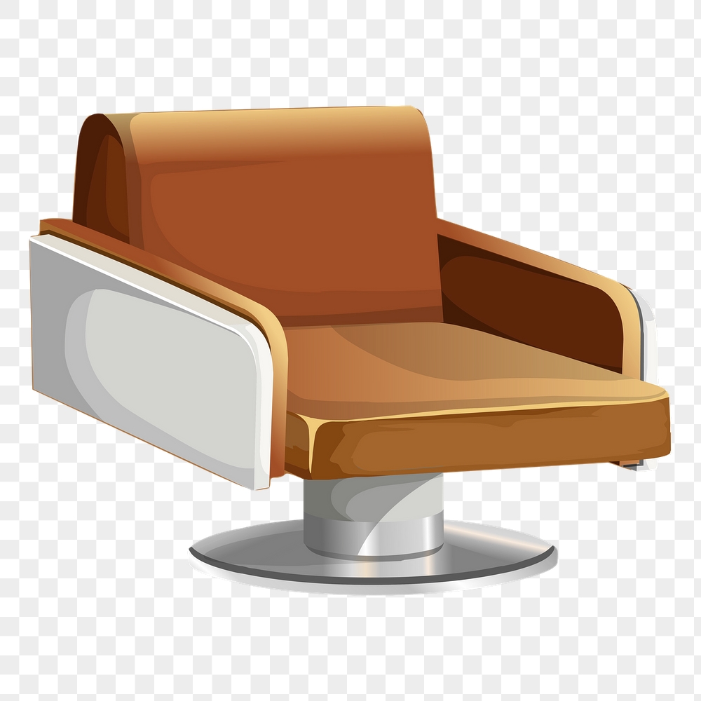 Brown modern png chair sticker, | Free PNG - rawpixel