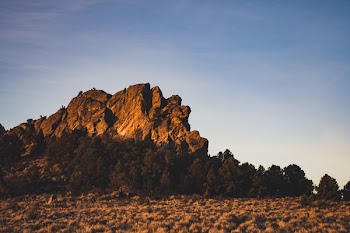 Brown Mountain Under Blue Sky