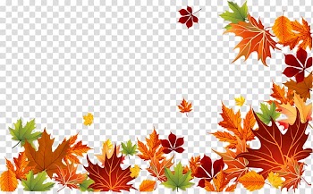 Brown, orange, and green leaves border illustration, Autumn leaf color Autumn leaf color Euclidean , autumn leaves background transparent background PNG clipart