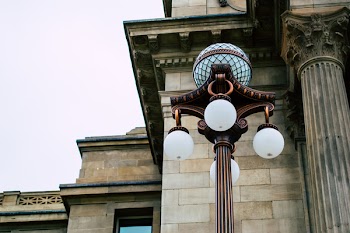 Brown Outdoor Lamp Close Up Photography