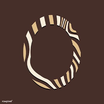 Brown oval abstract badge template vector | Free stock vector - 538067