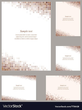 Brown page corner design template vector image