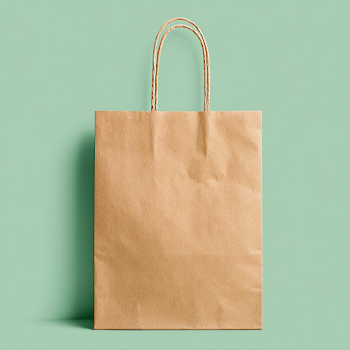 Brown Paper Shopping Bag