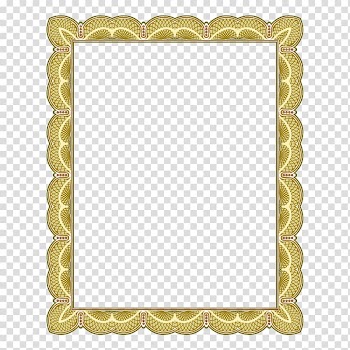 Brown pattern frame transparent background PNG clipart