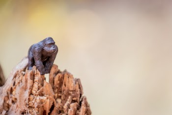 Brown Primate Figurine