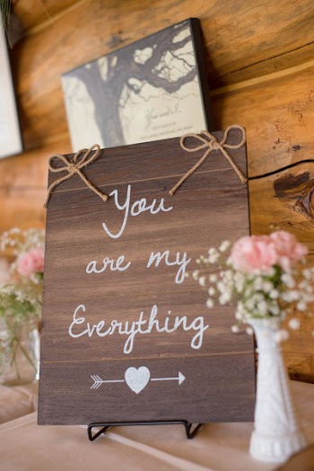 Brown Quote Board on Table