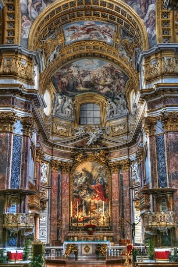 Brown Red Religious Artwork