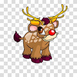 Brown reindeer , Christmas Kau transparent background PNG clipart