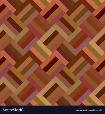 Brown repeating diagonal mosaic tile pattern vector image