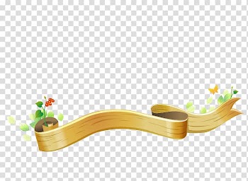 Brown ribbon border, Ribbon Heart, Ribbons and grass transparent background PNG clipart