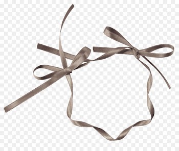 Brown ribbon - Brown ribbon bow 