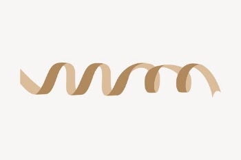 Brown ribbon decoration collage element, | Free Vector - rawpixel