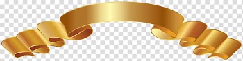 Brown ribbon illustration, file formats Lossless compression, Bannner Gold transparent background PNG clipart