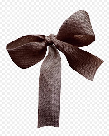 Brown ribbon Material Clip art - Brown ribbon bow 