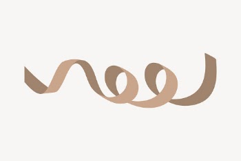 Brown ribbon party decoration element | Free Vector - rawpixel