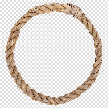 Brown rope, Rope Knot , Rope ring transparent background PNG clipart