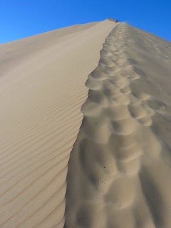 Brown Sand Dunes Under Blue Sky