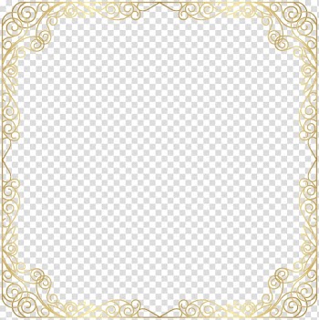Brown scroll border illustration, Text frame Area Placemat Pattern, Frame Deco Gold transparent background PNG clipart