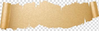 Brown scroll , Paper Web banner Scroll, Chinese wind painting transparent background PNG clipart